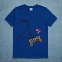 Funny Player 1 Player 2 Matching Gamer Couple Him Her Funny Gift T-Shirt thumb 5