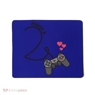 Funny Player 1 Player 2 Matching Gamer Couple Him Her Funny Gift Mousepad