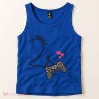 Funny Player 1 Player 2 Matching Gamer Couple Him Her Funny Gift Tank Top thumb 2