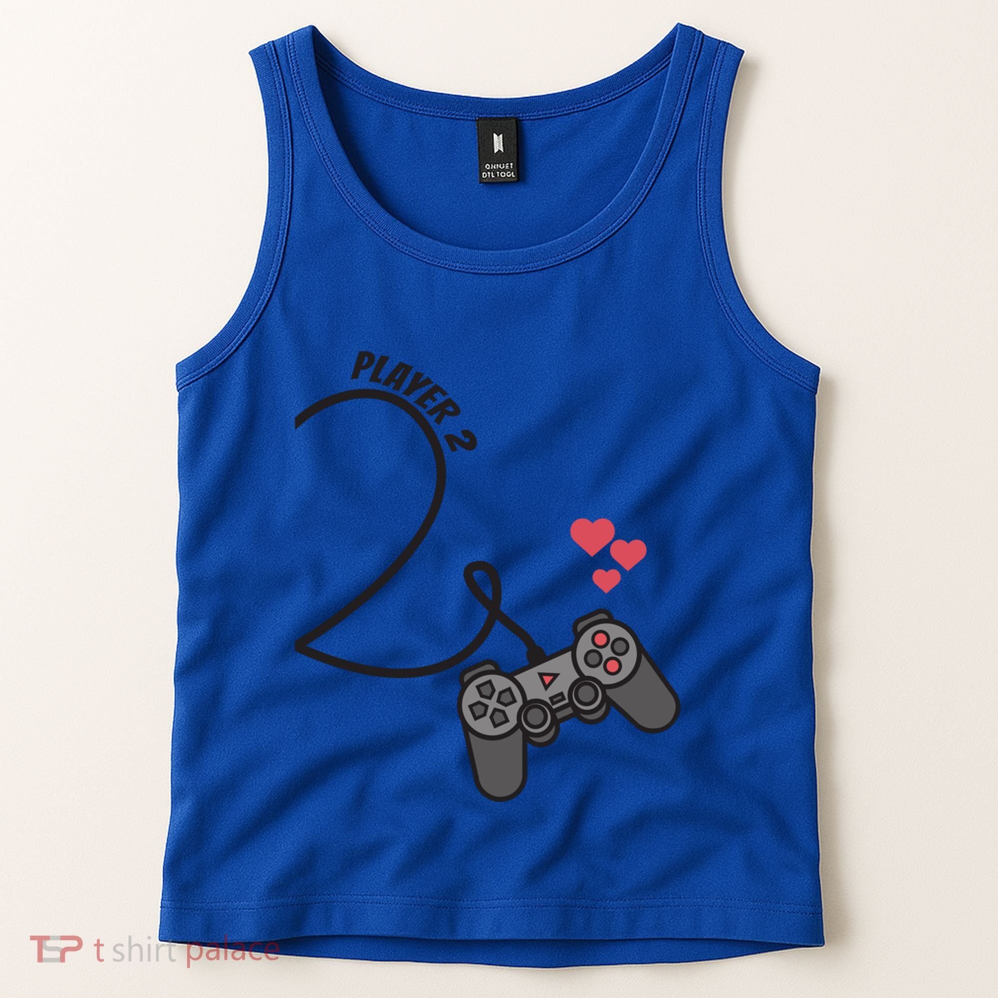 Funny Player 1 Player 2 Matching Gamer Couple Him Her Funny Gift Tank Top
