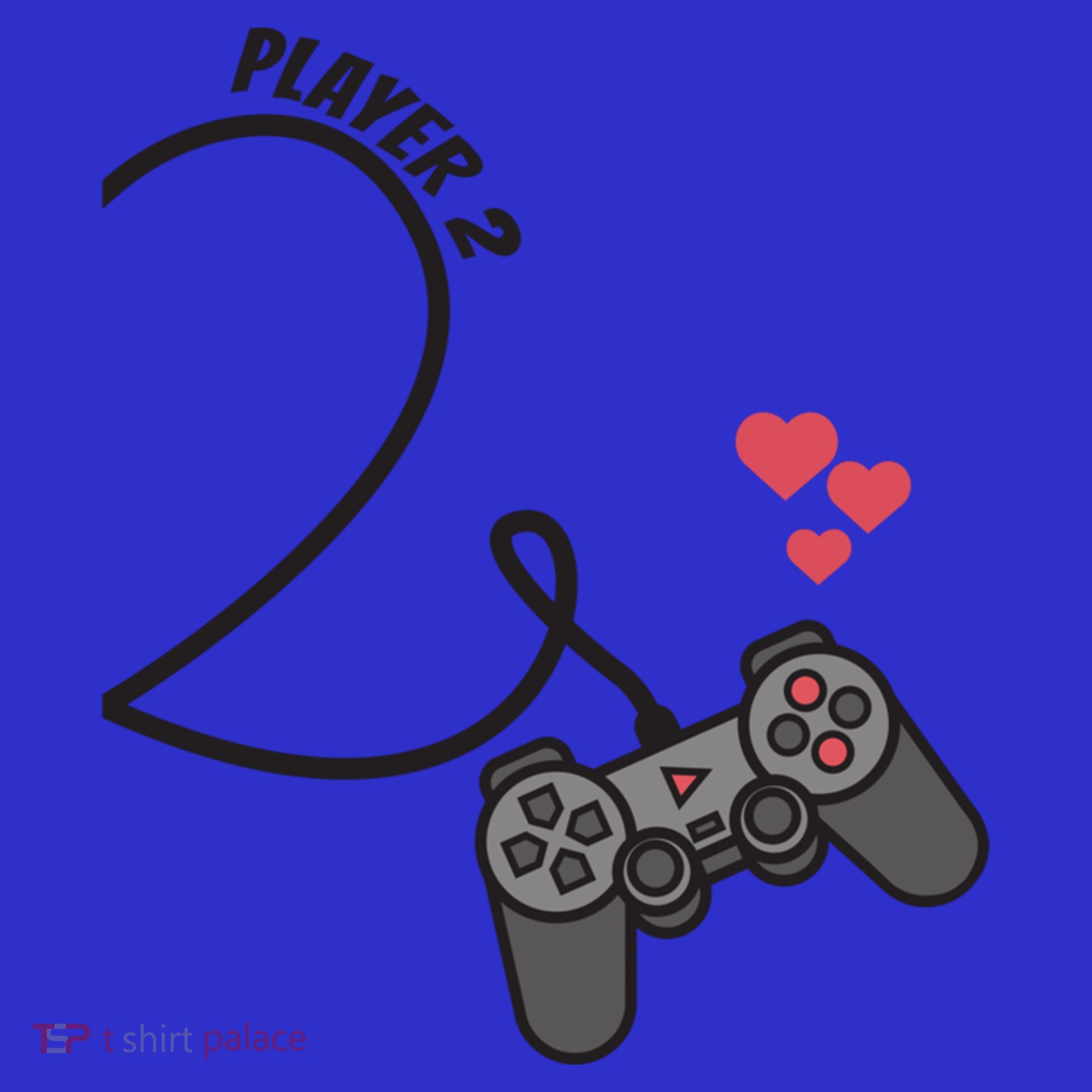 Funny Player 1 Player 2 Matching Gamer Couple Him Her Funny Gift Women's T-Shirt