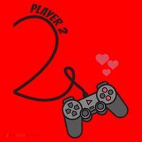 Funny Player 1 Player 2 Matching Gamer Couple Him Her Funny Gift Santa Hat thumb 1