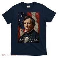 Franklin Pierce 14th President Of The United States Portrait T-Shirt thumb 0