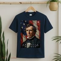 Franklin Pierce 14th President Of The United States Portrait T-Shirt thumb 2