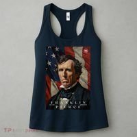 Franklin Pierce 14th President Of The United States Portrait Women's Tank Top thumb 3