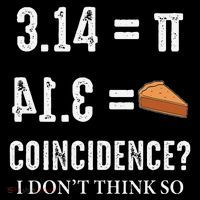 Funny Pi 314 = Pie Coincidence I Think Not Math Pun Backpack thumb 2