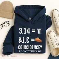 Funny Pi 314 = Pie Coincidence I Think Not Math Pun Hoodie thumb 4