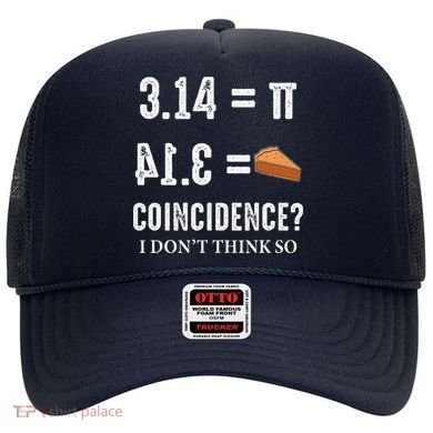 Funny Pi 314 = Pie Coincidence I Think Not Math Pun Hat