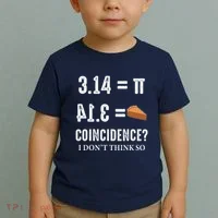 Funny Pi 314 = Pie Coincidence I Think Not Math Pun Toddler T-Shirt thumb 2