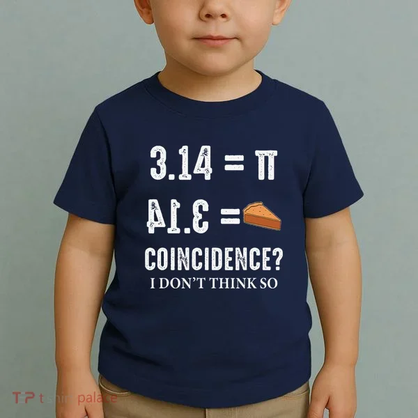 Funny Pi 314 = Pie Coincidence I Think Not Math Pun Toddler T-Shirt
