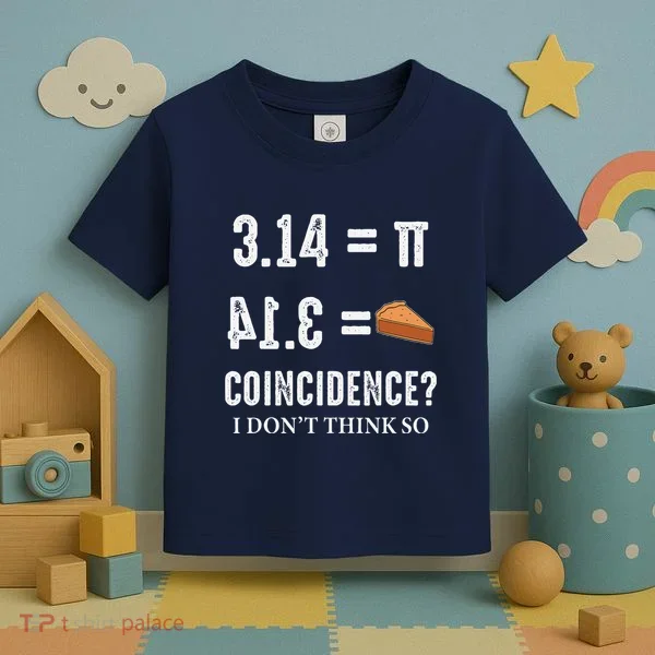 Funny Pi 314 = Pie Coincidence I Think Not Math Pun Toddler T-Shirt