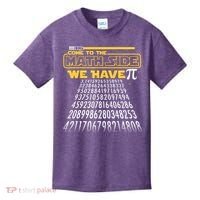Funny Pi 3.14 Day Come To The Math Side We Have Pi Kids T-Shirt thumb 0