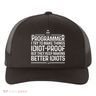 Funny Programmer Art Women Computer Coder Programming Yupoong Adult 5-Panel Trucker Hat
