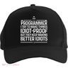 Funny Programmer Art Women Computer Coder Programming Five-Panel Snapback Cap