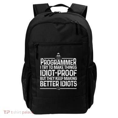 Funny Programmer Art Women Computer Coder Programming Backpack