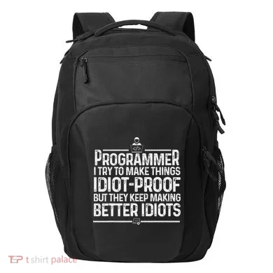 Funny Programmer Art Women Computer Coder Programming Transport Backpack