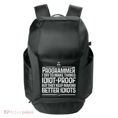 Funny Programmer Art Women Computer Coder Programming Sport-Tek Club Rec Backpack