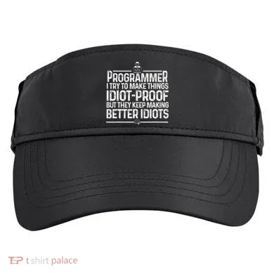 Funny Programmer Art Women Computer Coder Programming Adult Drive Performance Visor