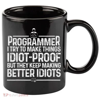 Funny Programmer Art Women Computer Coder Programming 11oz C Handle Ceramic Mug