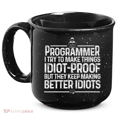 Funny Programmer Art Women Computer Coder Programming 15oz Campfire Ceramic Mug