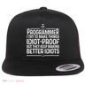 Funny Programmer Art Women Computer Coder Programming Flat Bill Trucker Hat