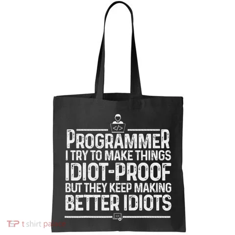 Funny Programmer Art Women Computer Coder Programming Tote Bag in the selected color