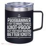 Funny Programmer Art Women Computer Coder Programming 12oz Stainless Steel Coffee Mug