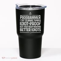 Funny Programmer Art Women Computer Coder Programming Tumbler thumb 0
