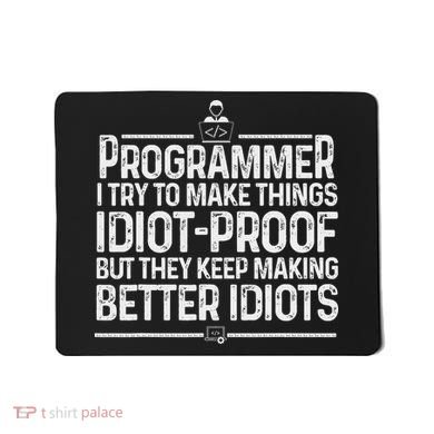 Funny Programmer Art Women Computer Coder Programming Mousepad
