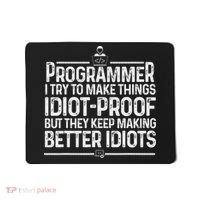 Funny Programmer Art Women Computer Coder Programming Mousepad thumb 0