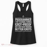 Funny Programmer Art Women Computer Coder Programming Women's Tank Top thumb 0