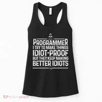 Funny Programmer Art Women Computer Coder Programming Women's Tank Top thumb 0
