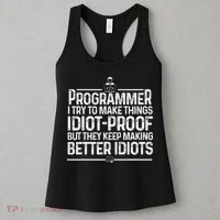 Funny Programmer Art Women Computer Coder Programming Women's Tank Top thumb 3