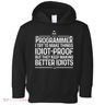 Funny Programmer Art Women Computer Coder Programming Toddler Hoodie