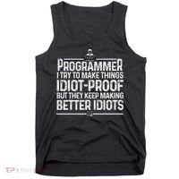 Funny Programmer Art Women Computer Coder Programming Tank Top thumb 0