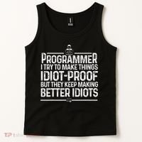 Funny Programmer Art Women Computer Coder Programming Tank Top thumb 2