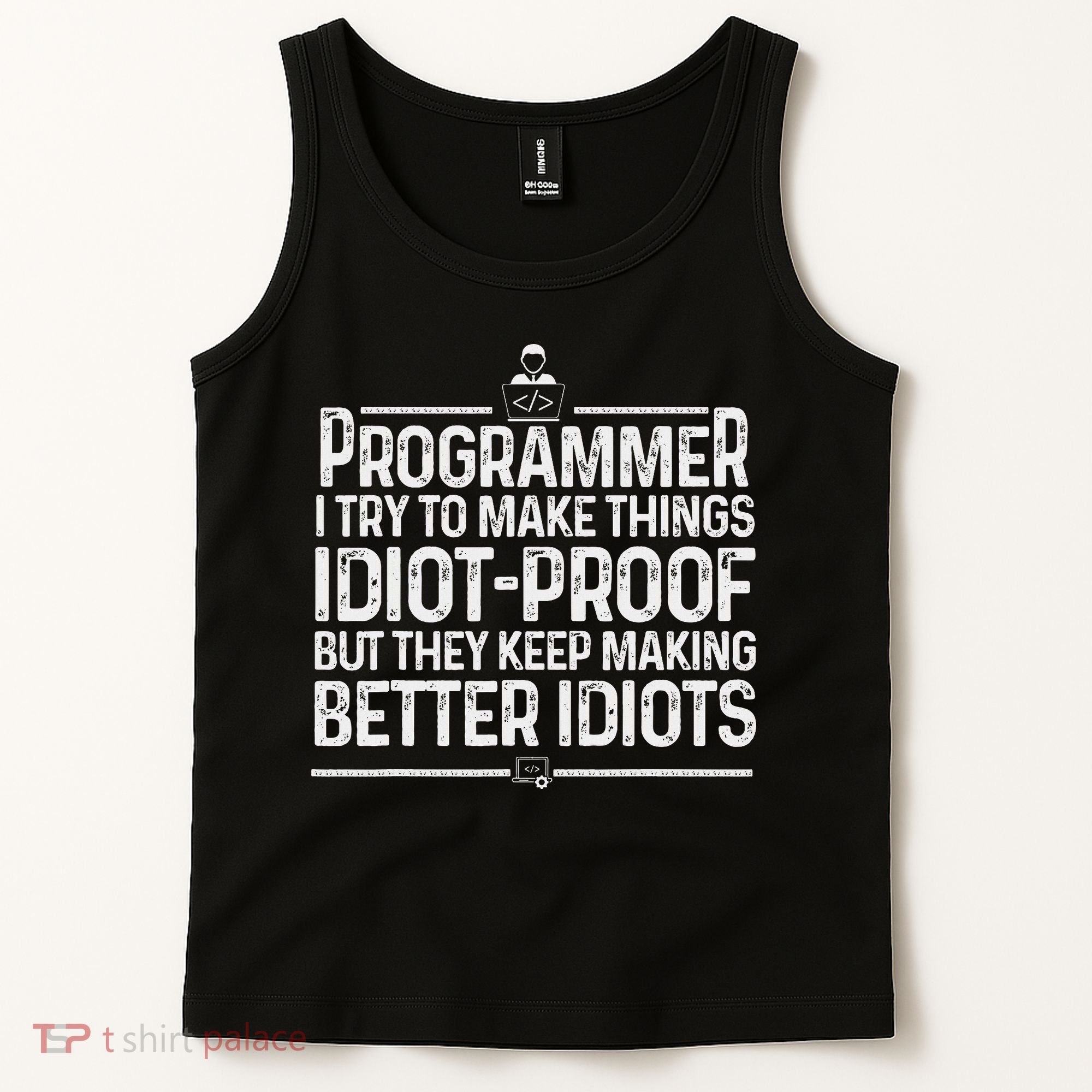 Funny Programmer Art Women Computer Coder Programming Tank Top