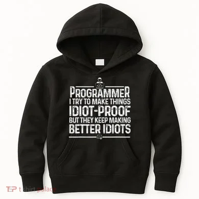 Funny Programmer Art Women Computer Coder Programming Kids Hoodie