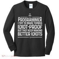 Funny Programmer Art Women Computer Coder Programming Kids Long Sleeve Shirt thumb 0
