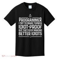 Funny Programmer Art Women Computer Coder Programming Kids T-Shirt thumb 0