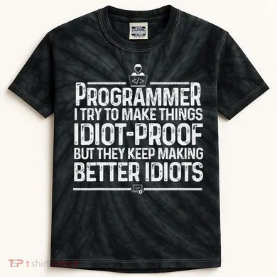 Funny Programmer Art Women Computer Coder Programming Kids Tie-Dye T-Shirt