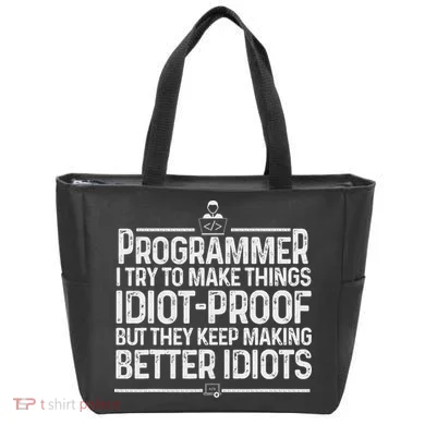 Funny Programmer Art Women Computer Coder Programming Tote Bag