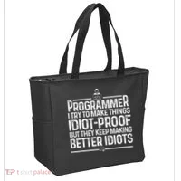 Funny Programmer Art Women Computer Coder Programming Tote Bag thumb 2