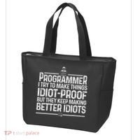 Funny Programmer Art Women Computer Coder Programming Tote Bag thumb 3