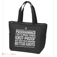 Funny Programmer Art Women Computer Coder Programming Tote Bag thumb 3