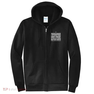 Funny Programmer Art Women Computer Coder Programming Full Zip Hoodie