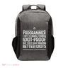 Funny Programmer Art Women Computer Coder Programming Vector Backpack