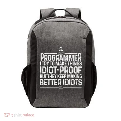 Funny Programmer Art Women Computer Coder Programming Vector Backpack