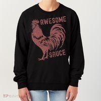 Funny Pets Awesome Sauce With Picture Of Rooster Women's Sweatshirt thumb 0