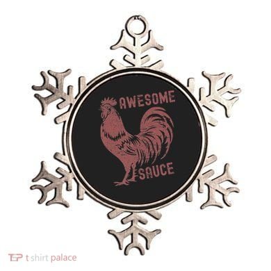 Funny Pets Awesome Sauce With Picture Of Rooster Ornament